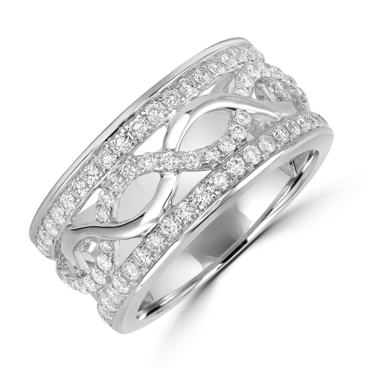 0.75 ct Diamond Band in 14K White Gold