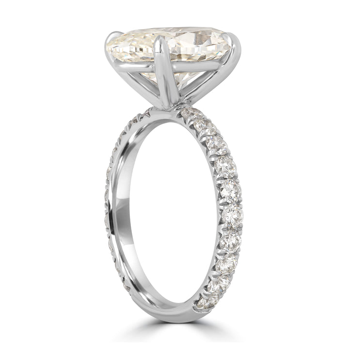 5.01 ct Solitaire Oval Engagement Ring - GIA Certified