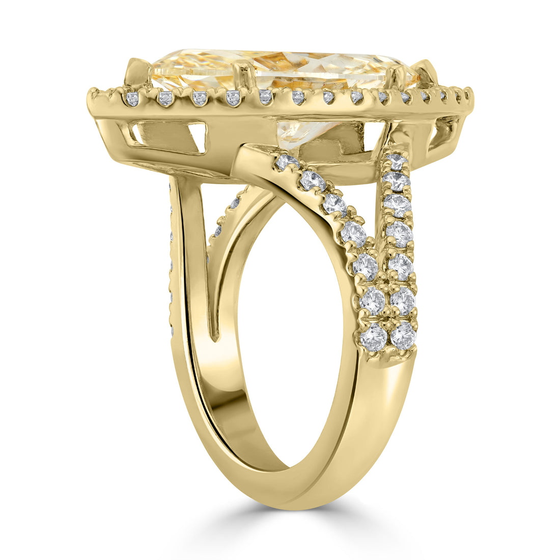 5.03 ct Solitaire Marquise Diamond Engagement Ring in 14K Yellow Gold - GIA Certified