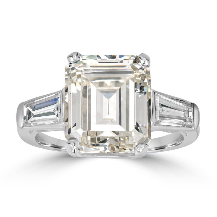 6.01 ctw Solitaire Emerald Cut Engagement Diamond Ring - EGL Certified