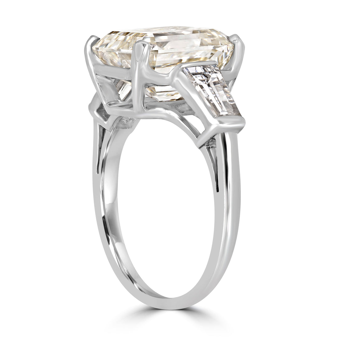 5.01 ct Solitaire Emerald Cut Engagement Diamond Ring - EGL Certified
