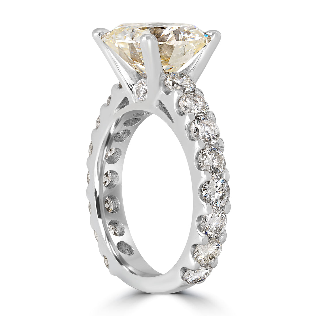 4.53 ct Solitaire Round Diamond Engagement Ring in 18K White Gold -  EGL Certified