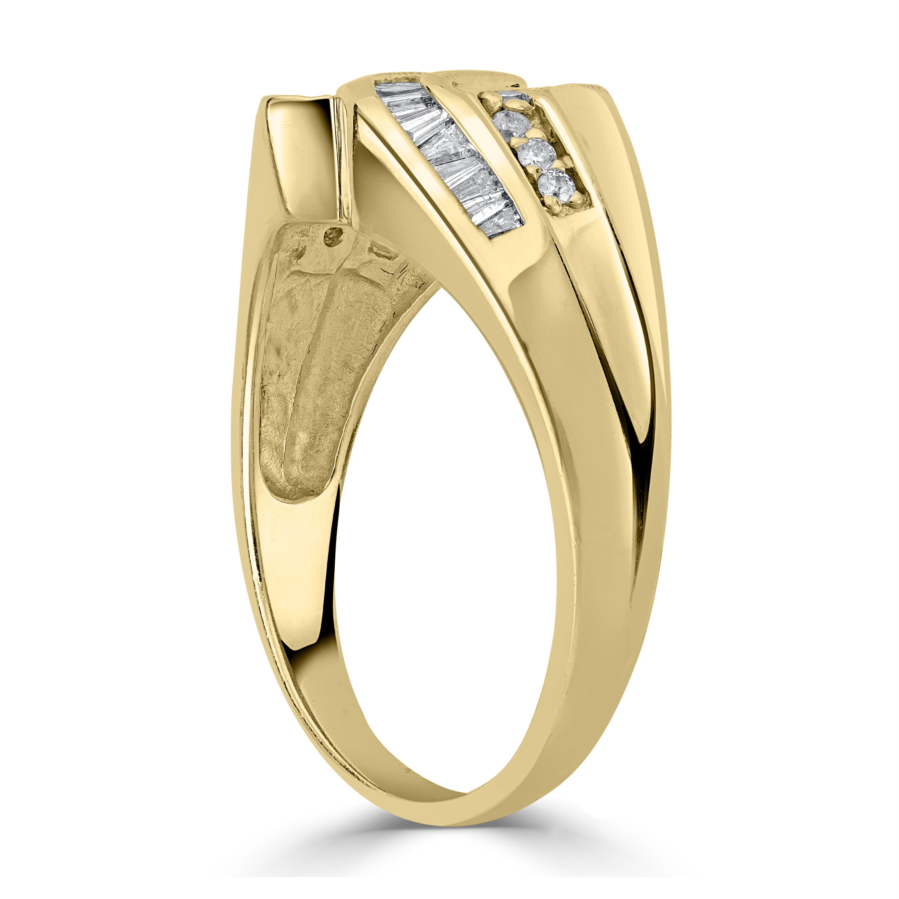0.64 ct Diamond Baguette Band in 14K Yellow Gold