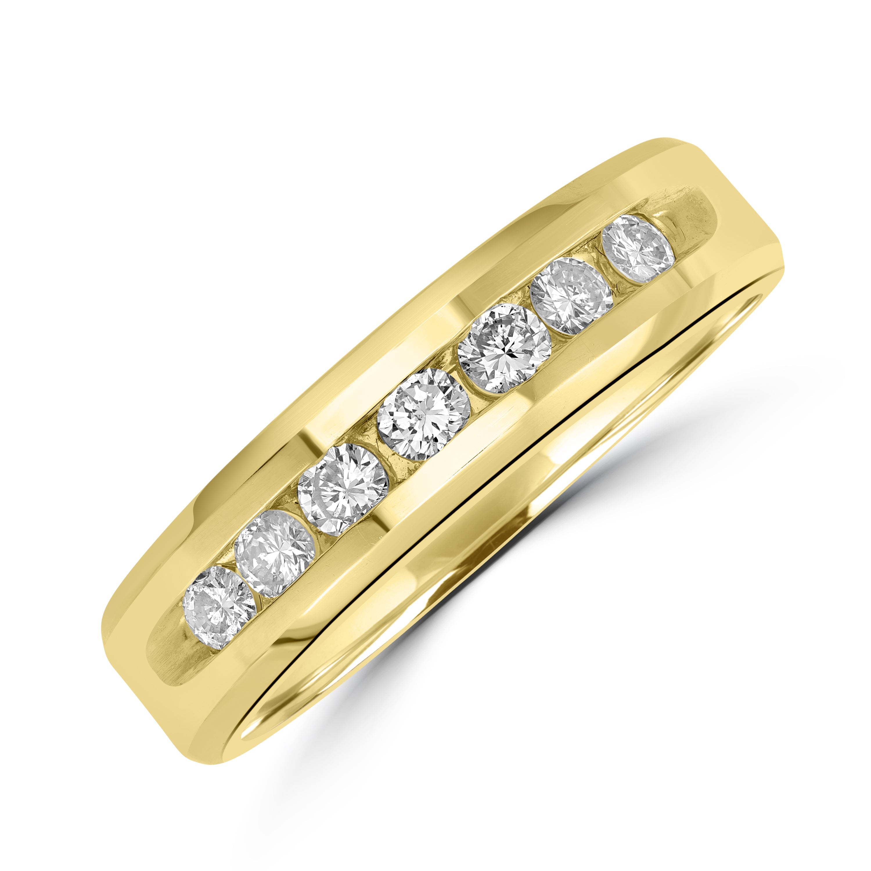 0.50 ct Diamond Band in 14K Yellow Gold