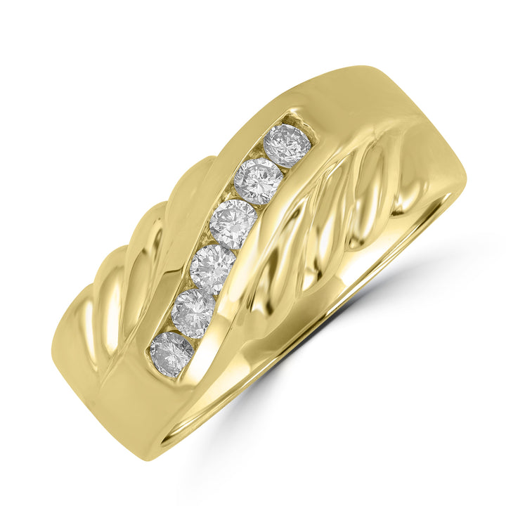0.23 ct Diamond Band in 14K Yellow Gold
