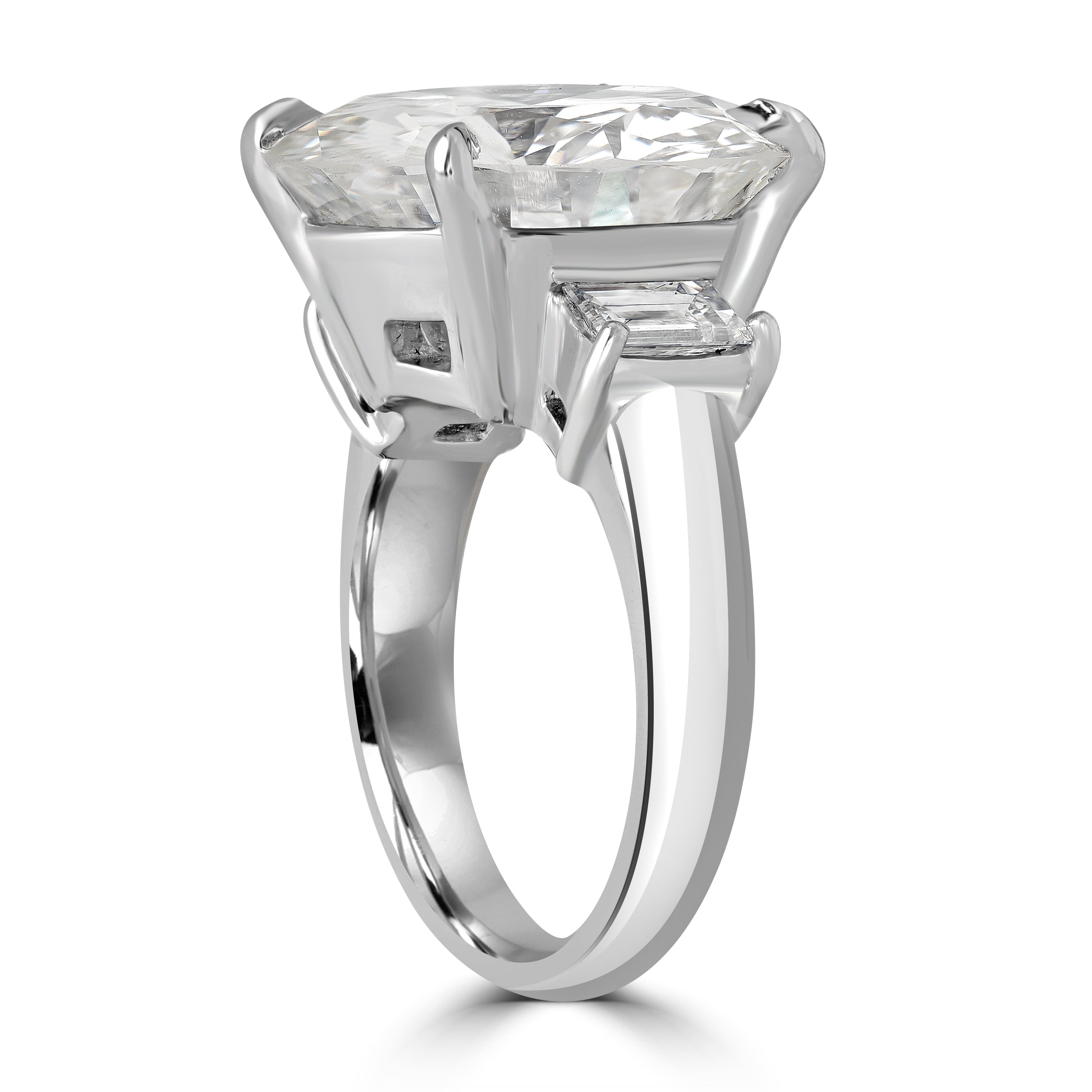 13.22 ct Solitaire Round Diamond Engagement Ring in Platinum -  GIA Certified