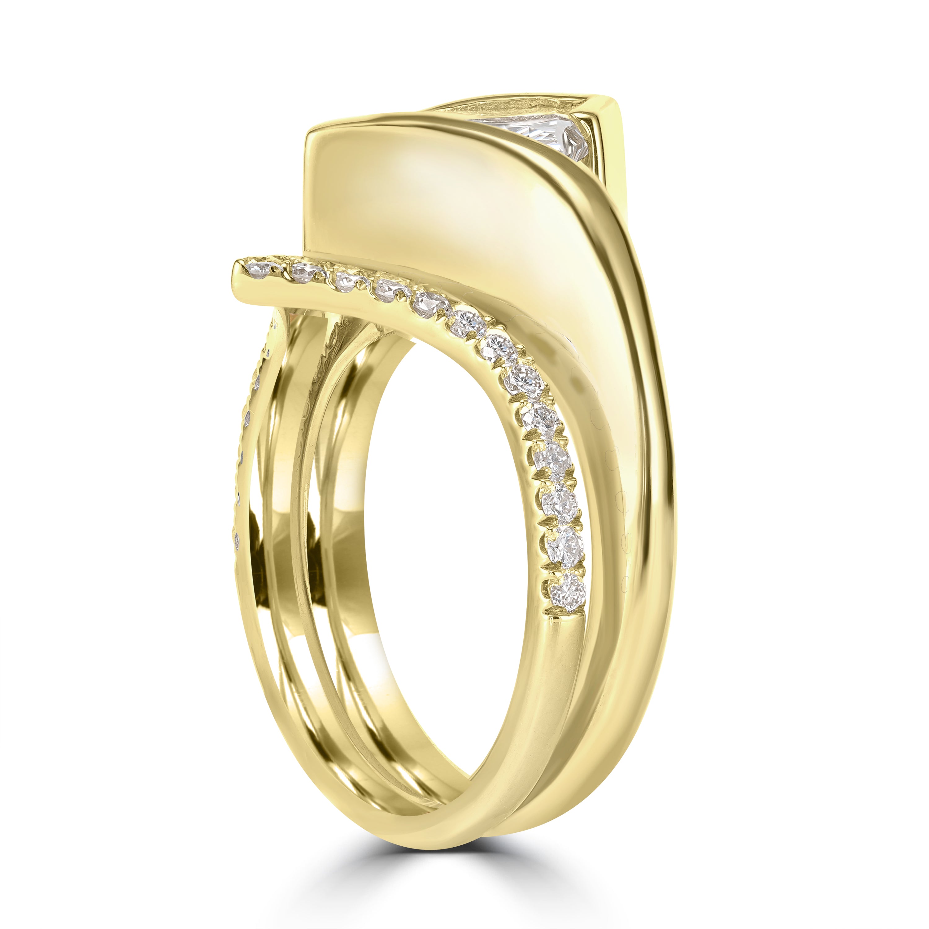 3.40 ctw Diamond Ring in 18K Yellow Gold - GIA Certified