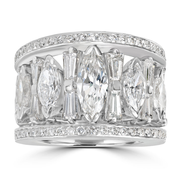 6.00 ct Diamond Band Ring in Platinum