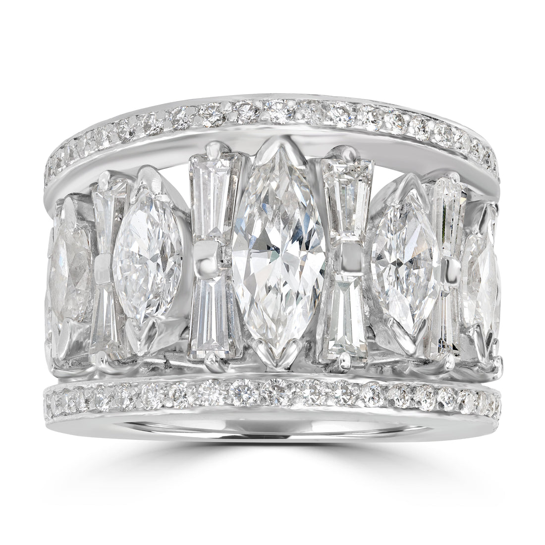 6.00 ct Diamond Band Ring in Platinum