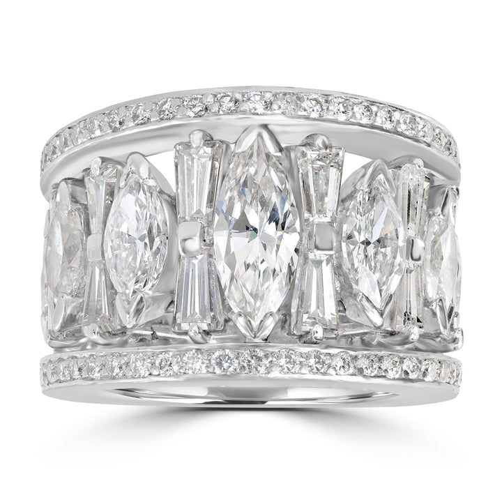 6.00 ct Diamond Band Ring in Platinum