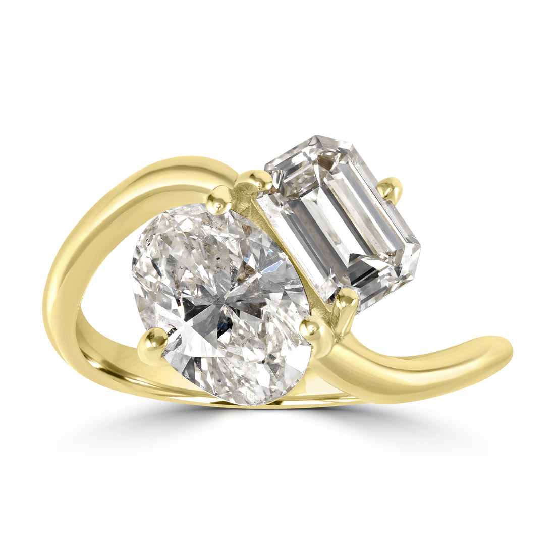 2.70 ct Diamond Ring in 18K Yellow Gold - GIA & EGL Certified