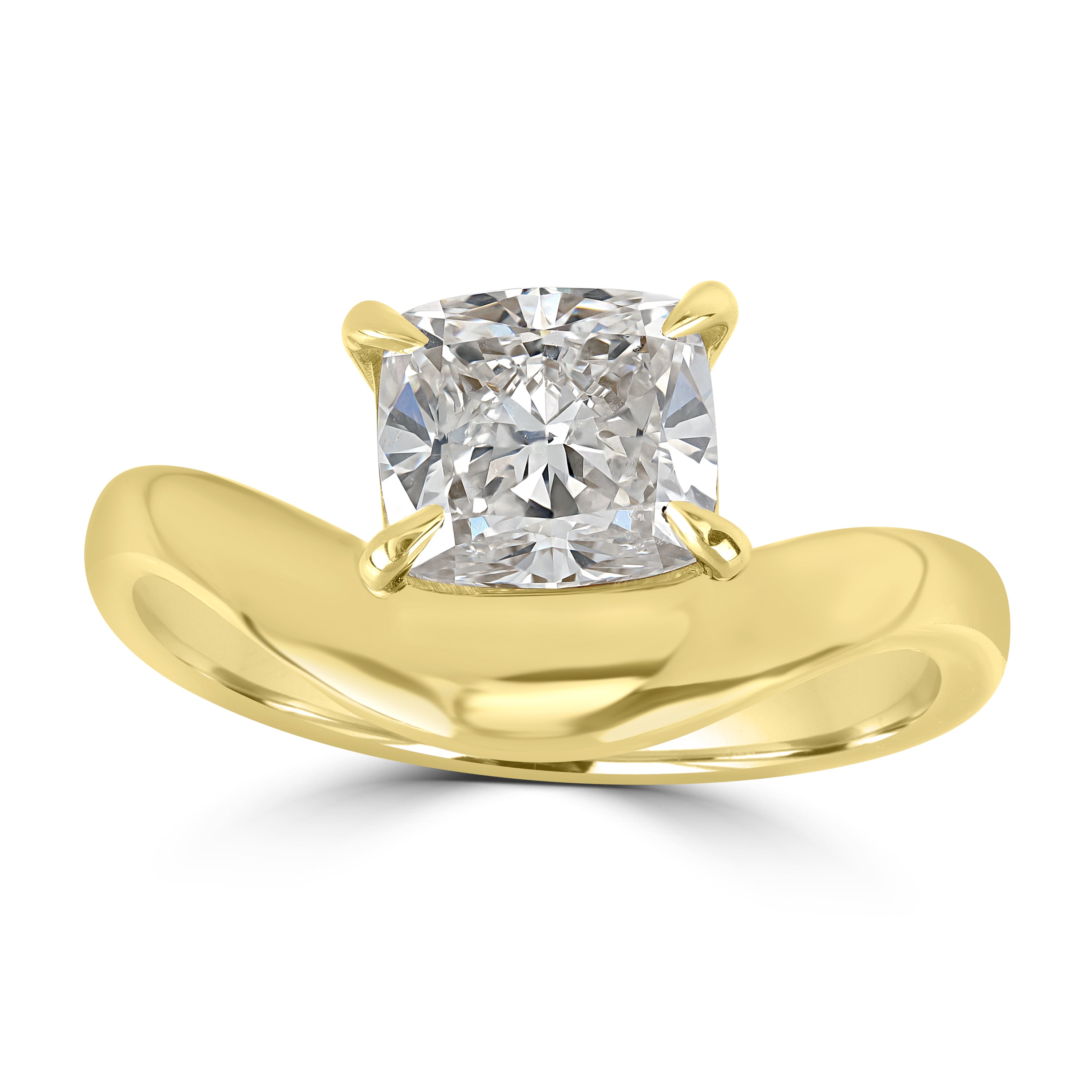 2.01 ct Diamond Ring in 18K Yellow Gold - GIA Certified