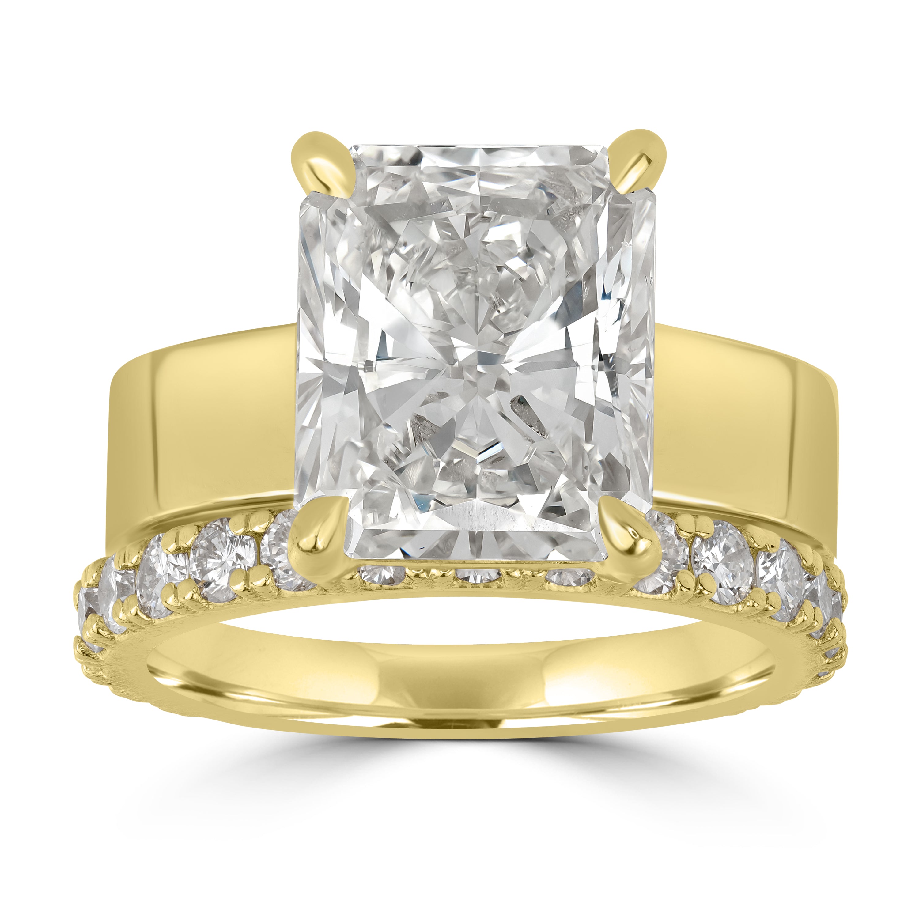 6.11 ct Diamond Ring in 18K Yellow Gold - GIA & EGL Certified