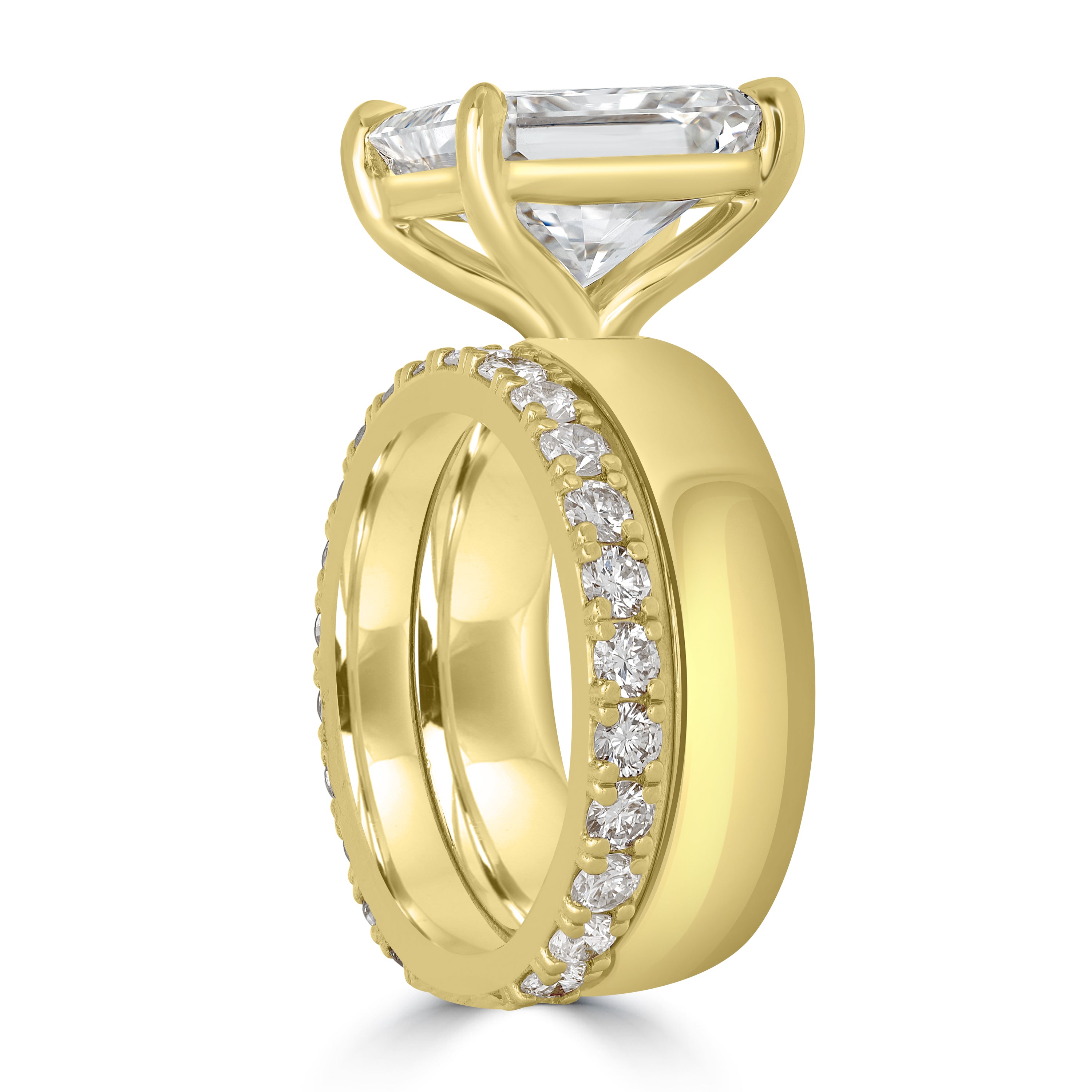 6.11 ct Diamond Ring in 18K Yellow Gold - GIA & EGL Certified