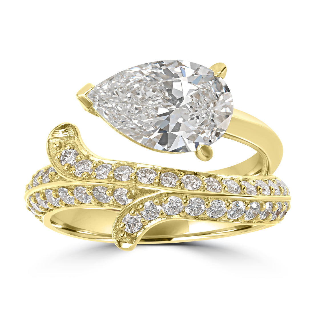 3.13 ctw Diamond Ring in 18K Yellow Gold - GIA Certified