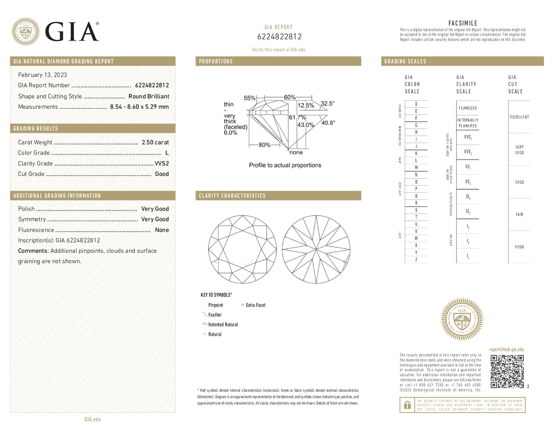 2.50 ct Diamond Ring in 18K Yellow Gold - GIA Certified