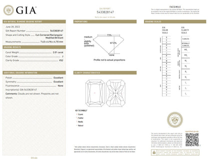 GIA Certified 4.02 Carat Radiant Solitaire Diamond Studs