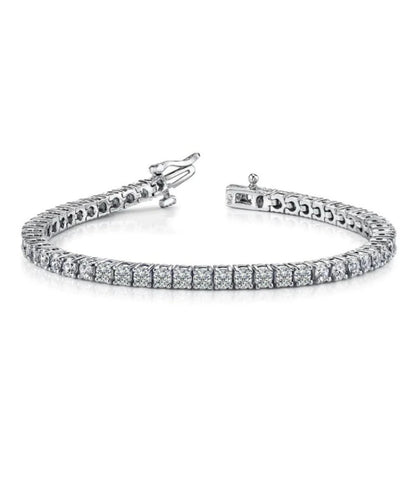 Diamond Tennis Bracelet (14.65 CT Diamonds) in White Gold