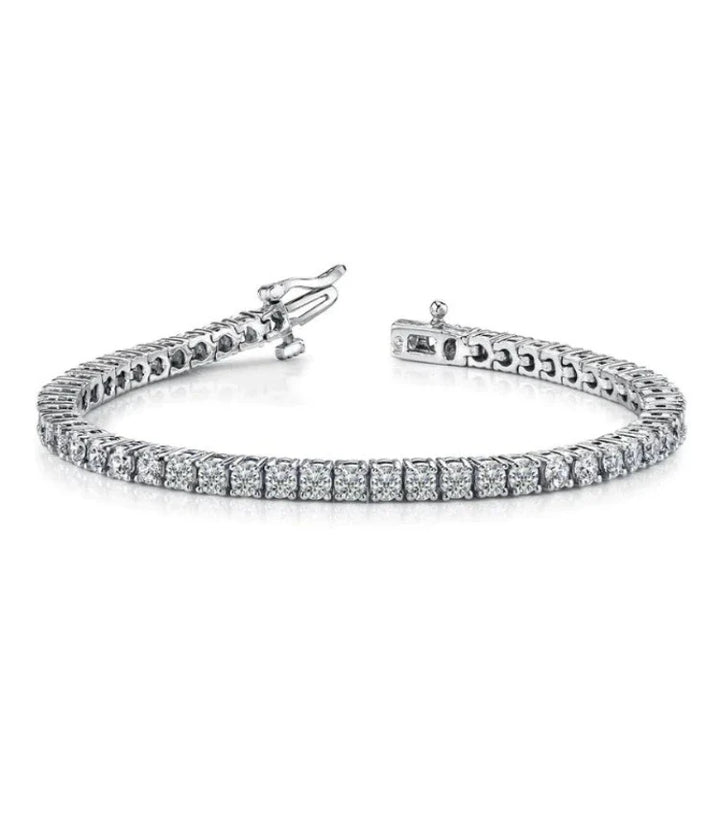 9.60 ct Diamond Tennis Bracelet in 18K White Gold