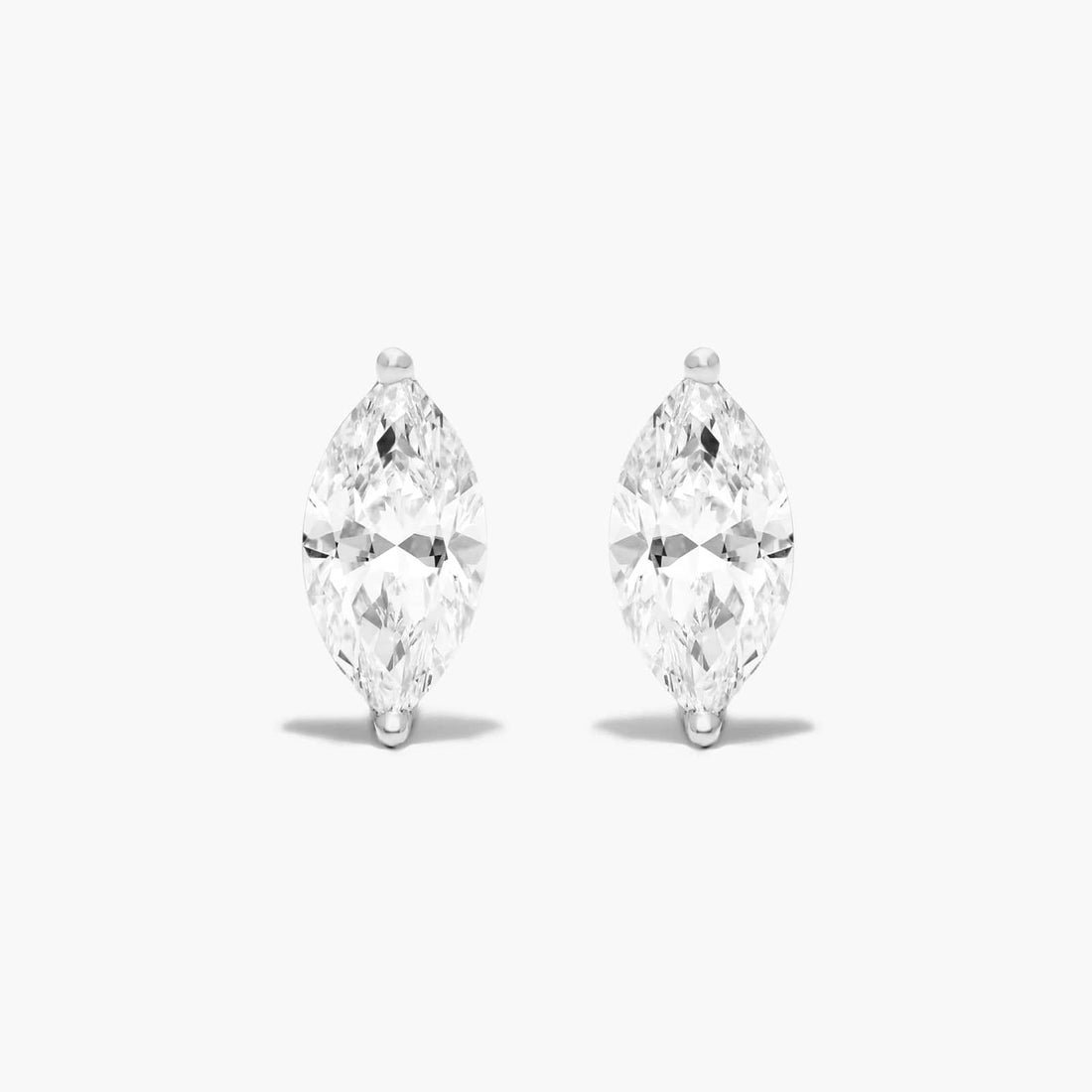 EGL  H,SI2  Certified 2.28 Carat Marquise Shape Solitaire Diamond Studs