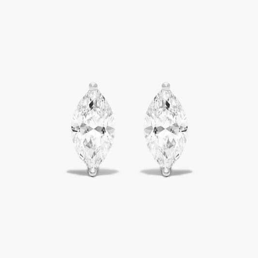 EGL  H,SI2  Certified 2.28 Carat Marquise Shape Solitaire Diamond Studs