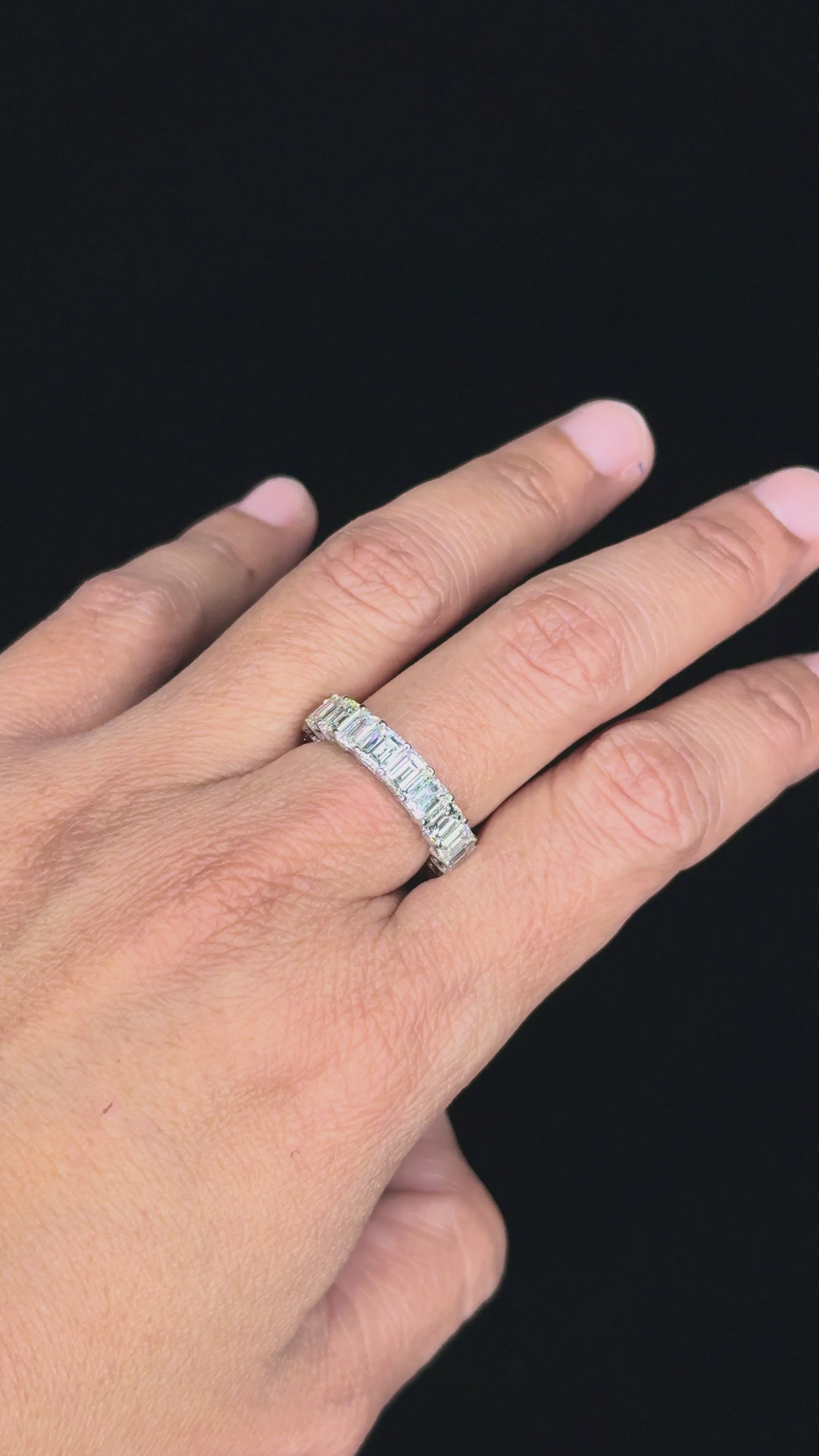 6.40 ct Diamond Ring in 18K White Gold