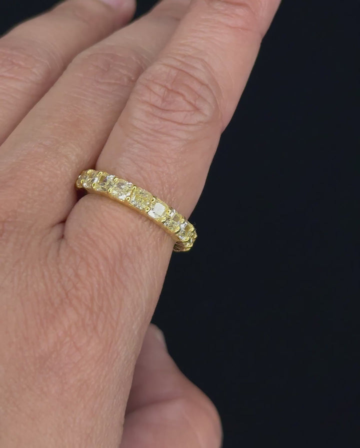 4.11 ct Diamond Ring in 18K Yellow Gold