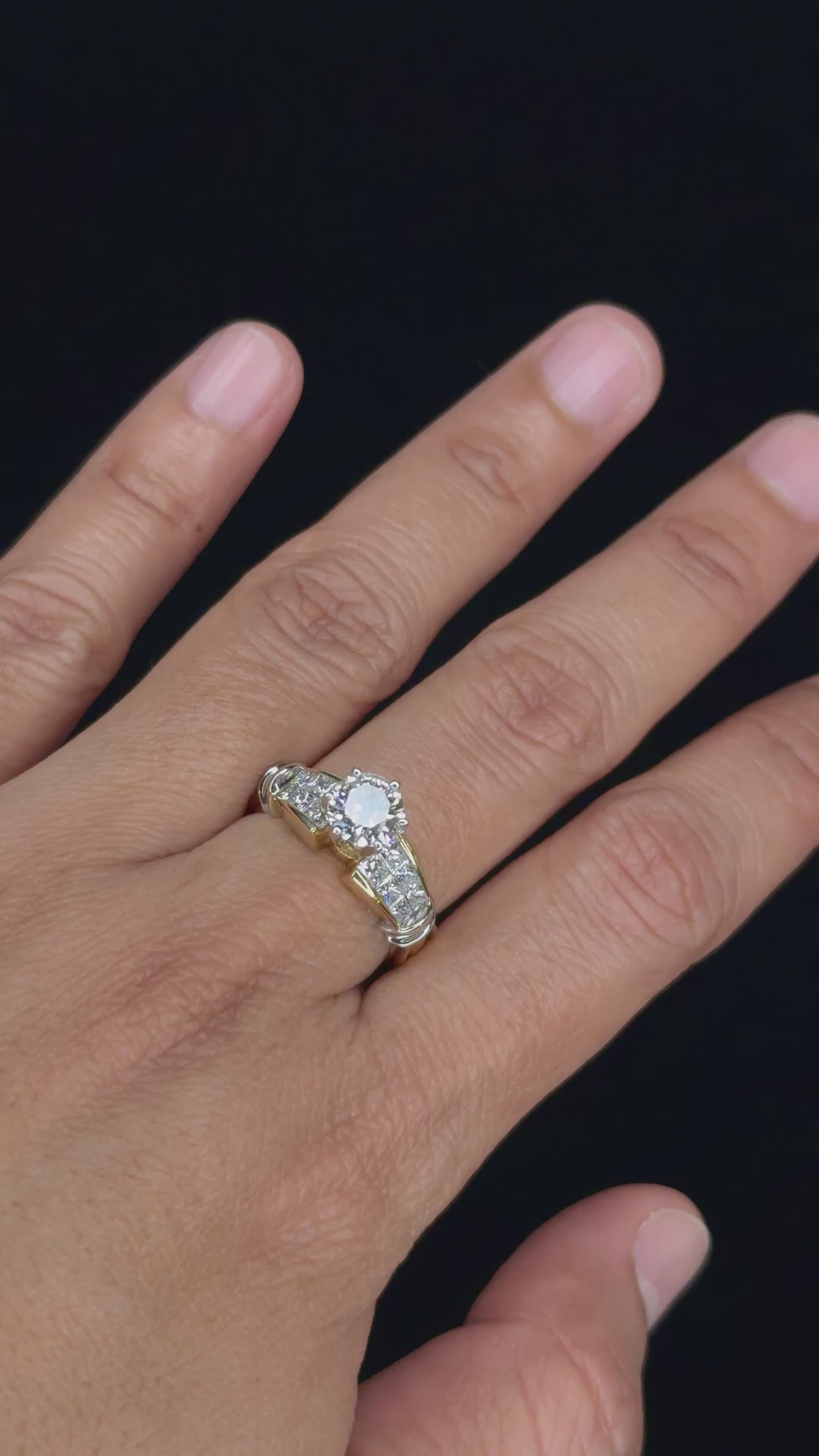1.77 ctw Solitaire Diamond Engagement Ring in 14K Yellow Gold - EGL Certified