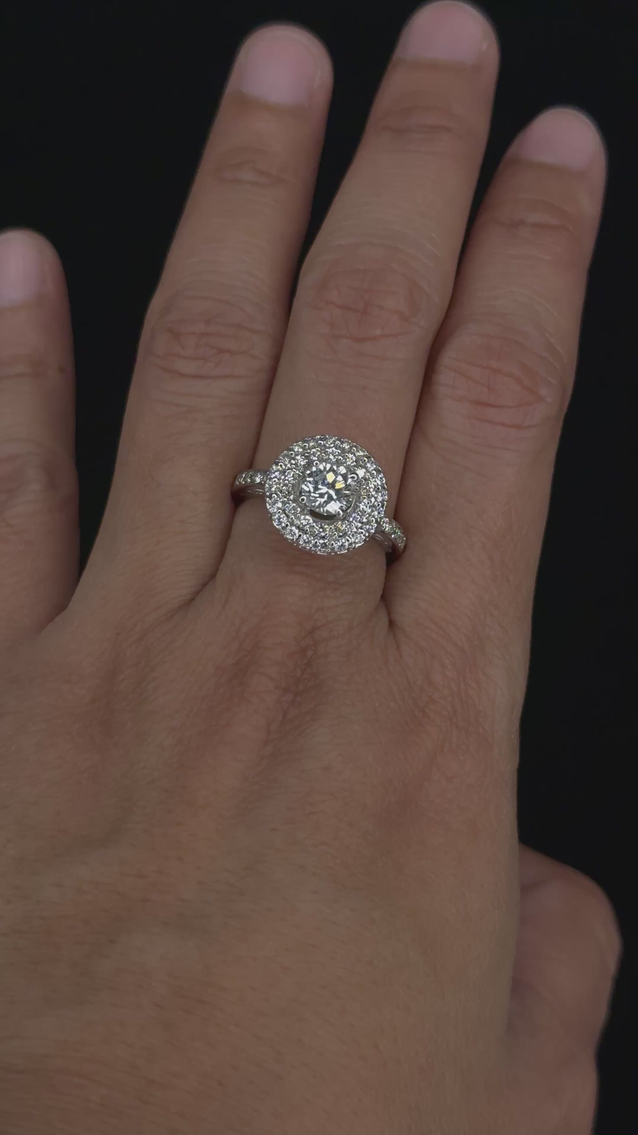 1.81 ctw Solitaire Diamond Engagement Ring in 14K White Gold - EGL Certified