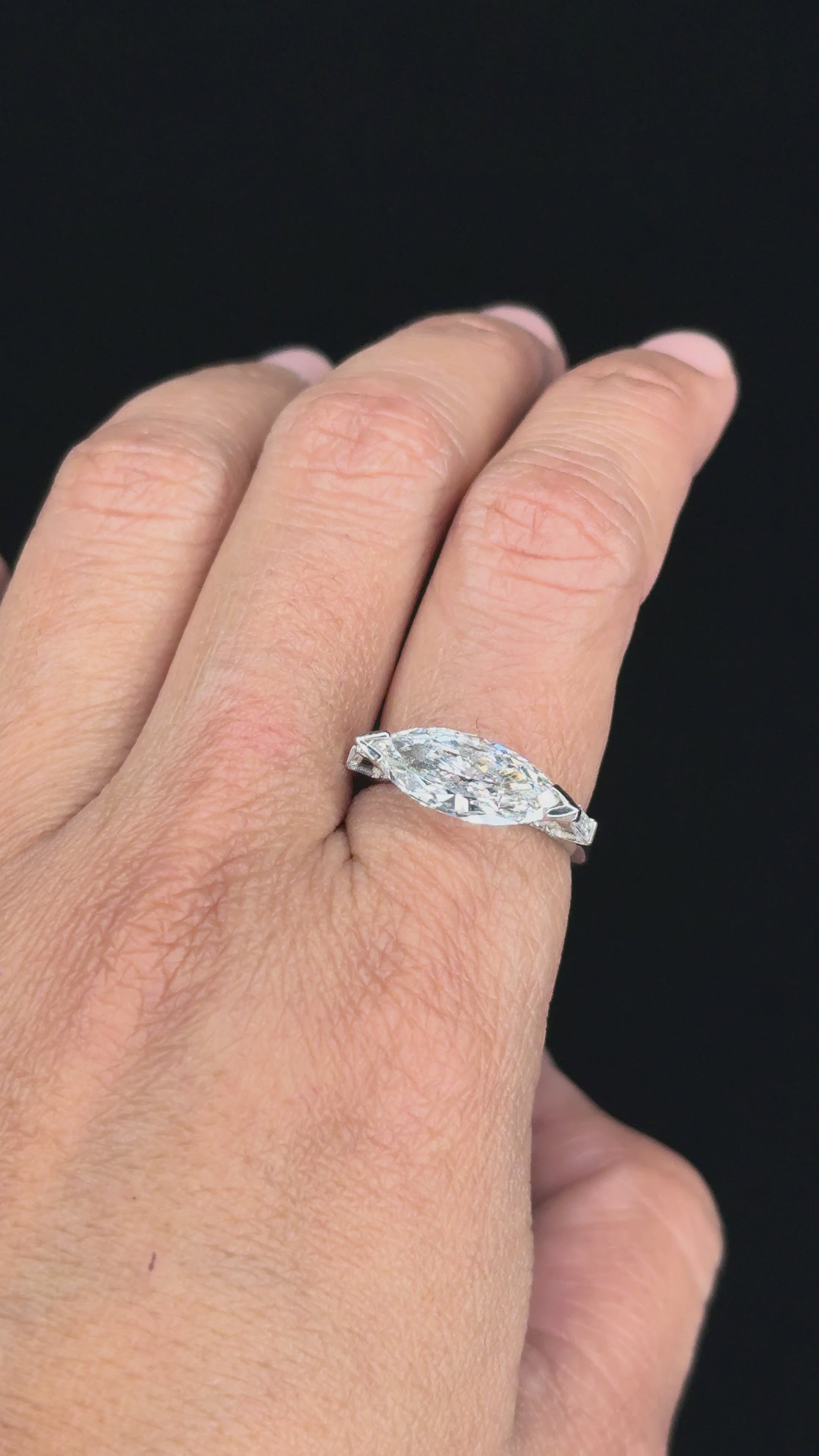 2.46 ct Diamond Ring in 18K White Gold  (2.14 ct Center - GIA Certified)