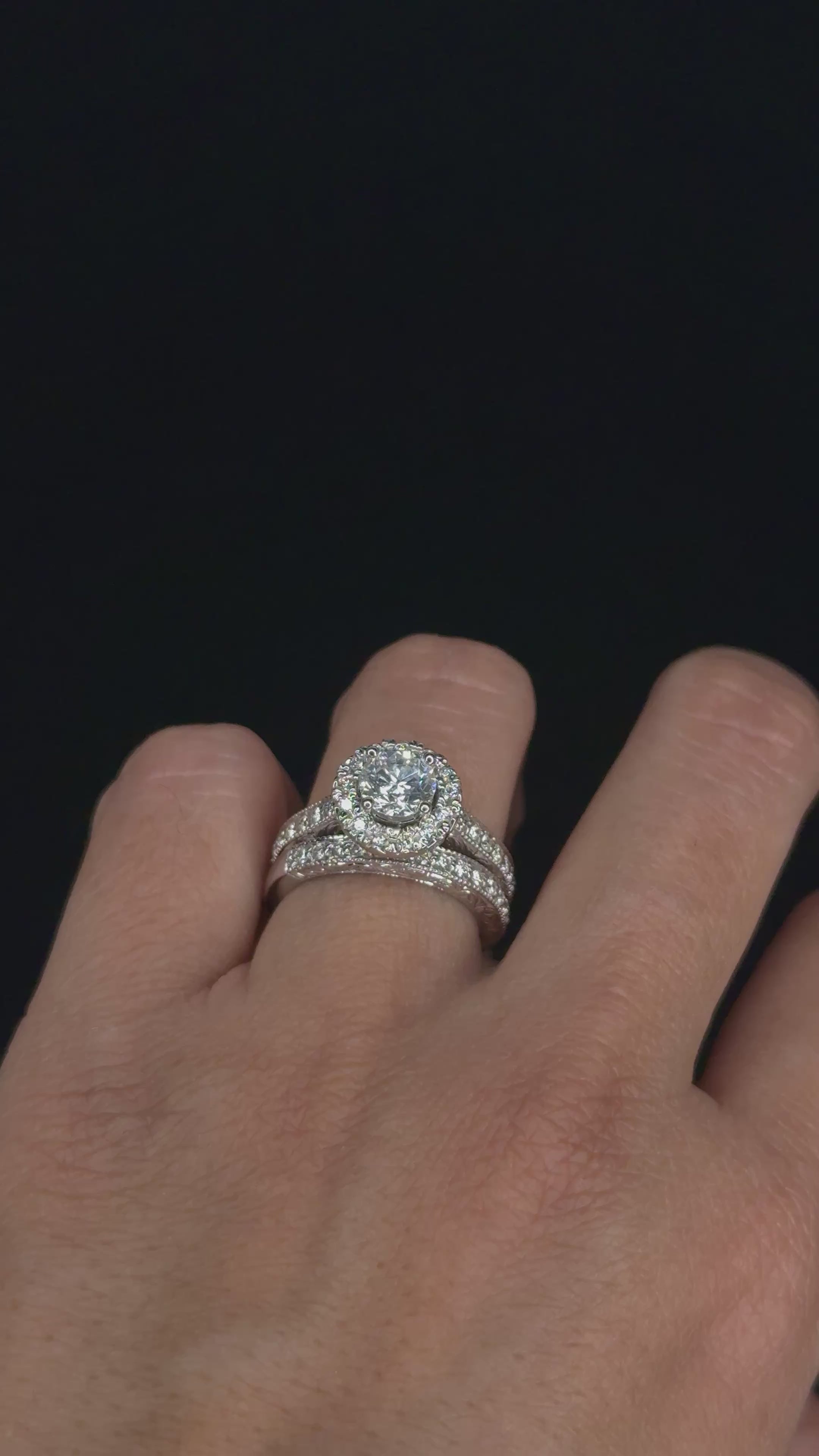 1.78 ctw Solitaire Diamond Engagement Ring in 14K White Gold (1.06 ct Center - EGL Certified)