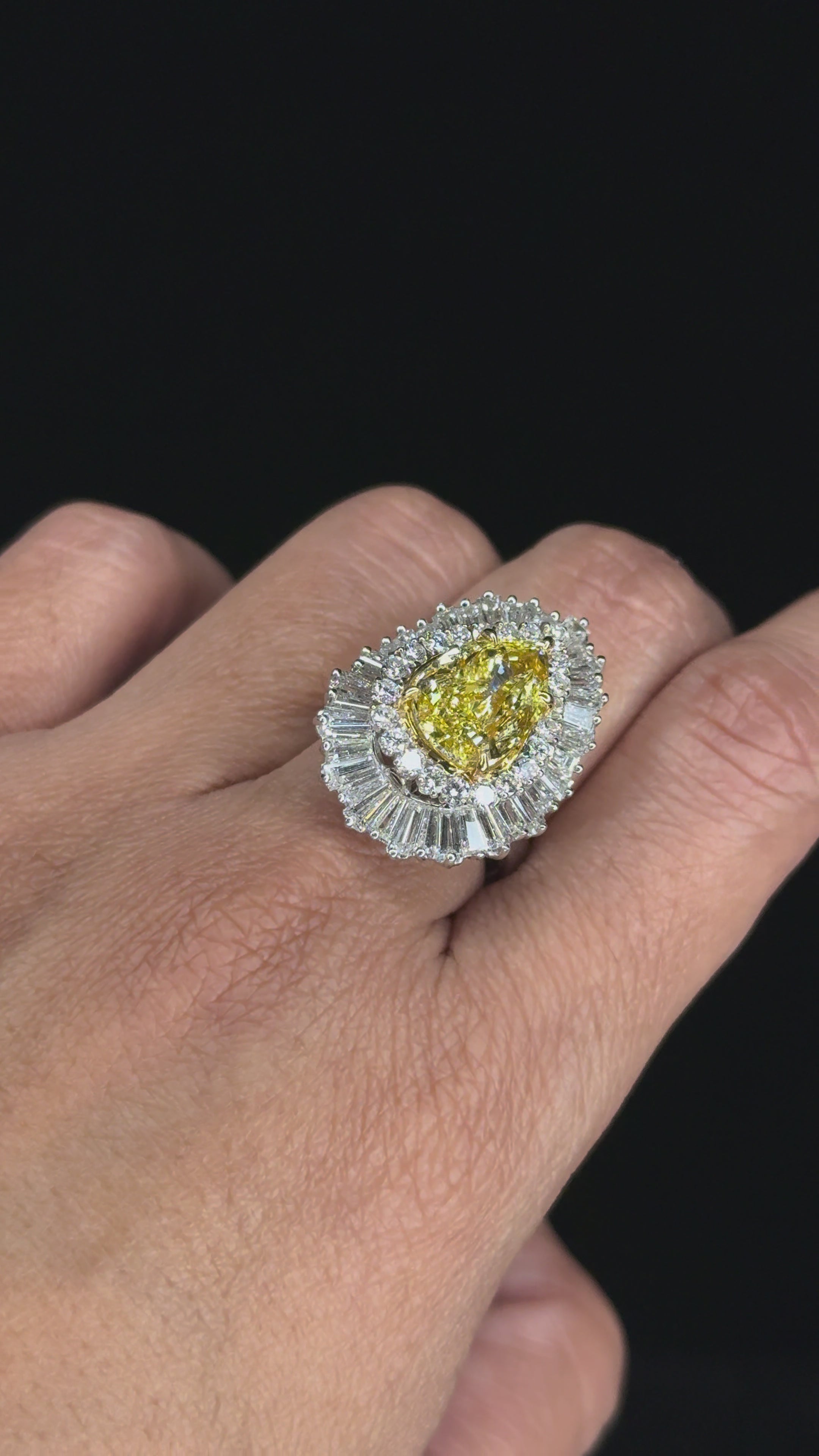 10.11 ctw Solitaire Pear Shape Diamond Ring - GIA Certified